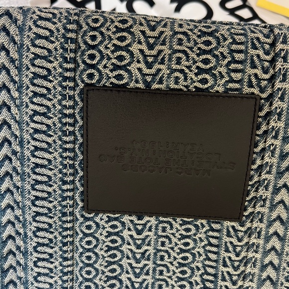 Marc Jacobs Denim Monogram Tote - Picture 2 of 7